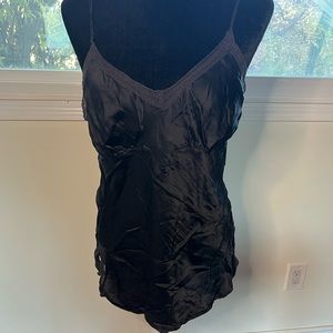 Polo Jeans Co. Black Silk Camisole (Size M)